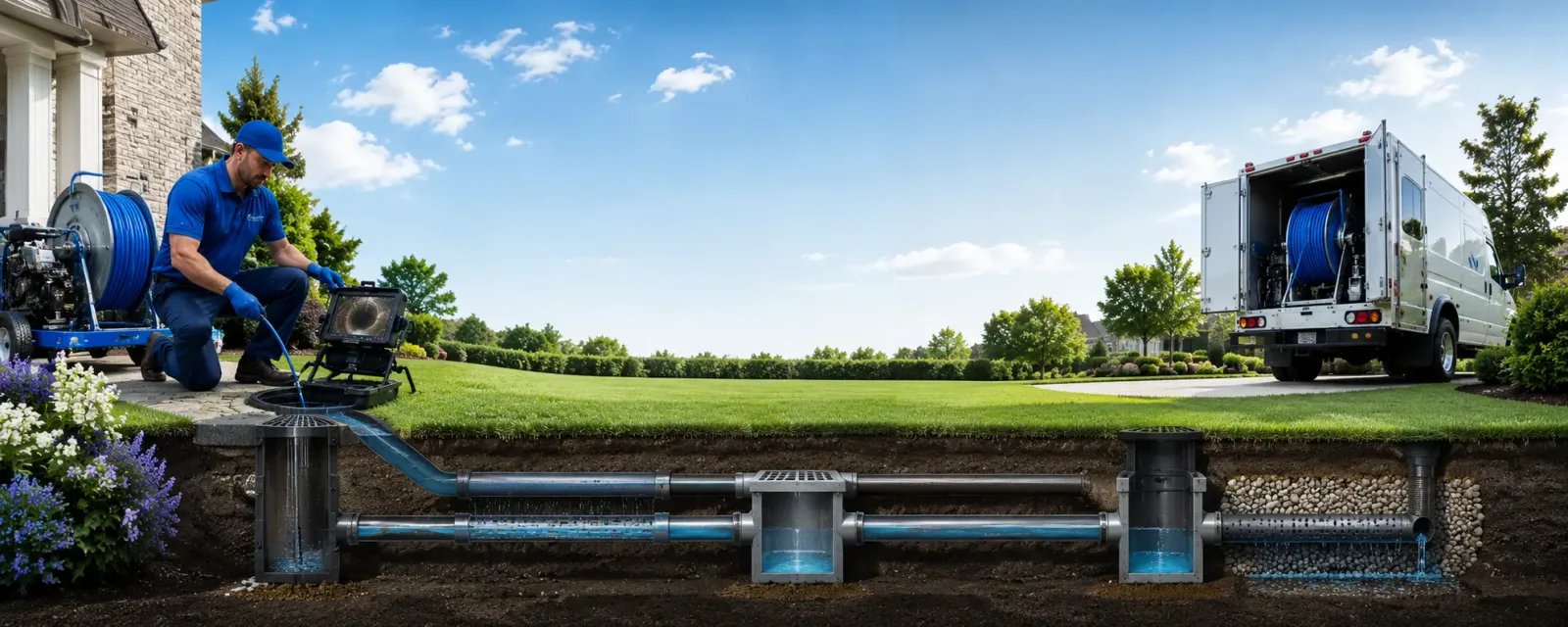 Outdoor drain cleaning information for Creswell, NC
